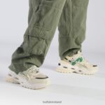 Cream/Green Buffalo Triplet Hollow Sneakers Low vegan |Sneakers F06ZHH17 - Image 2