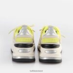Cream/Lime Buffalo Triplet Lace Sneakers Low vegan |Sneakers F06ZHH744 - Image 6