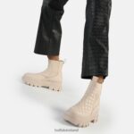Cream Pad Buffalo Aspha Chelsea MID ankle boot vegan |Boots F06ZHH537 - Image 2
