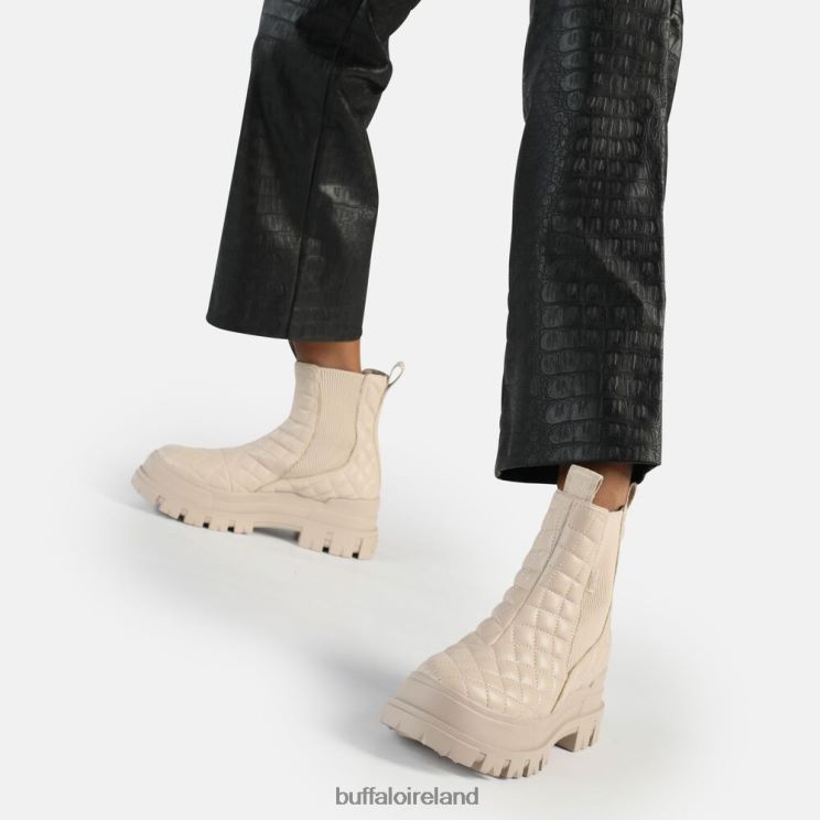 Cream Pad Buffalo Aspha Chelsea MID ankle boot vegan |Boots F06ZHH537 - Image 2