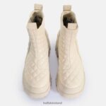 Cream Pad Buffalo Aspha Chelsea MID ankle boot vegan |Boots F06ZHH537 - Image 7