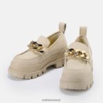 Creme Buffalo Aspha loafer chain vegan |Loafers F06ZHH595 - Image 4