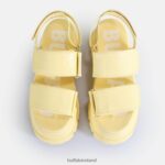 Croc-Effect Vanilla Buffalo Aspha SND Platform Sandals vegan |Sandals F06ZHH16 - Image 2