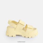 Croc-Effect Vanilla Buffalo Aspha SND Platform Sandals vegan |Sandals F06ZHH16 - Image 5