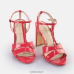 Dark Pink Buffalo Jean Cage Heeled Sandals vegan |Sandals F06ZHH529 - Image 3
