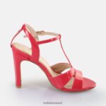 Dark Pink Buffalo Jean Cage Heeled Sandals vegan |Sandals F06ZHH529 - Image 5