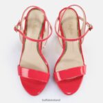 Dark Pink Buffalo Jean Neat Heeled Sandals vegan |Sandals F06ZHH41 - Image 6