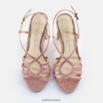 Dark Pink Buffalo Jean Vamp Heeled Sandals vegan |Sandals F06ZHH604 - Image 3
