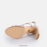 Dark Pink Buffalo Jean Vamp Heeled Sandals vegan |Sandals F06ZHH604 - Image 7