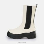 Eggshell/Black Buffalo Aspha CLF Chelsea HI Boot vegan |Boots F06ZHH470