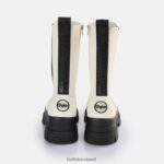 Eggshell/Black Buffalo Aspha CLF Chelsea HI Boot vegan |Boots F06ZHH470 - Image 3