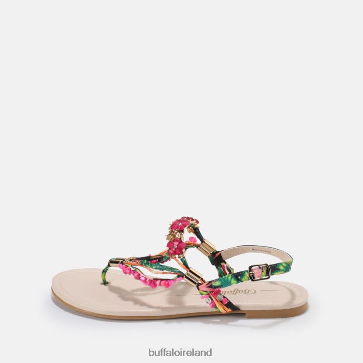 fuchsia_buffalo_capri_vacay_sandal_vegan_sandals_f06zhh175.jpg Fuchsia Buffalo Capri Vacay sandal vegan |Sandals F06ZHH175 - Image 1