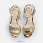 Gold Buffalo Rainelle heeled sandal vegan |Sandals F06ZHH542 - Image 6