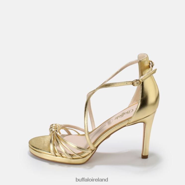 gold_buffalo_serena_bow_high_heeled_sandal_vegan_sandals_f06zhh285.jpg Gold Buffalo Serena Bow High-Heeled Sandal vegan |Sandals F06ZHH285 - Image 1