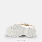 Gold/White Buffalo Classic Sneaker Low leather |Sneakers F06ZHH754 - Image 6