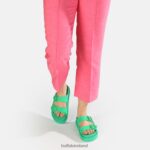 Green Buffalo Eve Sol platform sandals vegan |Slides F06ZHH460 - Image 2