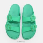 Green Buffalo Eve Sol platform sandals vegan |Slides F06ZHH460 - Image 3