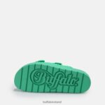 Green Buffalo Eve Sol platform sandals vegan |Slides F06ZHH460 - Image 6