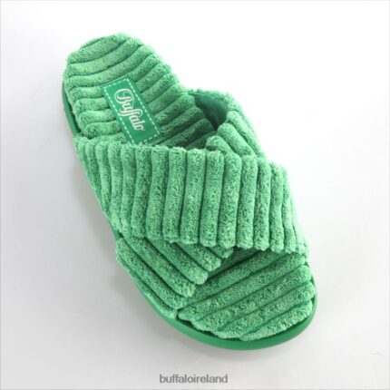 Green Buffalo Rey Cross Platform Slide vegan |Slides F06ZHH648
