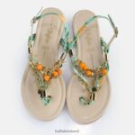 Green/Orange Buffalo Capri Vacay Sandals vegan |Sandals F06ZHH178