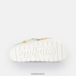 Green/Orange Buffalo Eve Sol Platform Slide vegan |Slides F06ZHH291 - Image 5