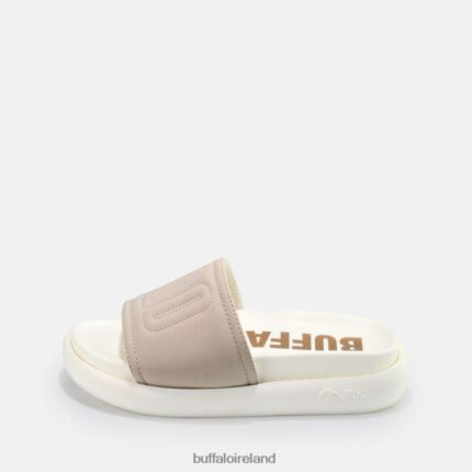 Grey Buffalo Rey platform sandal vegan nubuck |Slides F06ZHH908