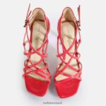 Hot Pink Buffalo Blair Cage Heeled Sandals vegan |Sandals F06ZHH283 - Image 3