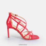 Hot Pink Buffalo Blair Cage Heeled Sandals vegan |Sandals F06ZHH283 - Image 6