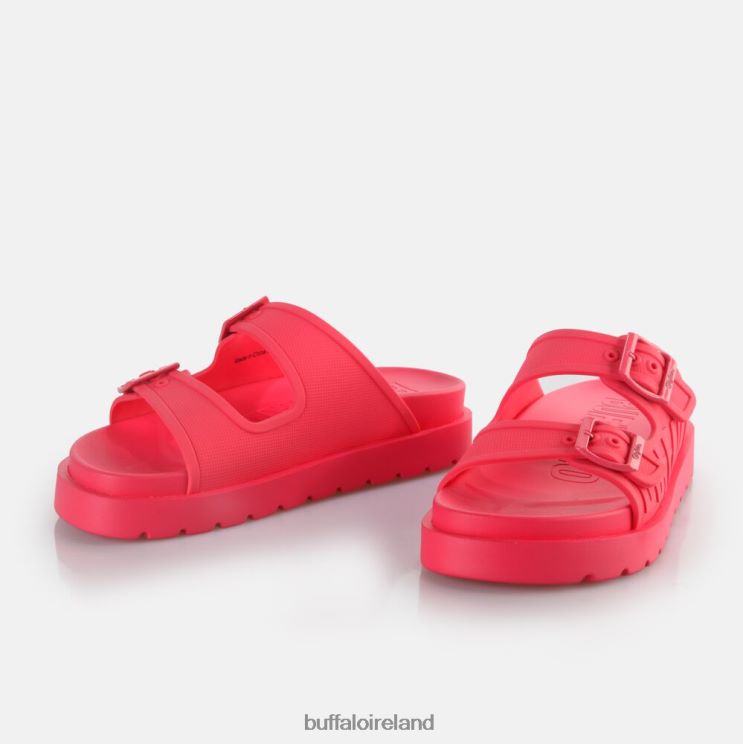 Hot Pink Buffalo Eve Sol Platform Slide vegan |Slides F06ZHH132 - Image 3