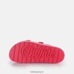 Hot Pink Buffalo Eve Sol Platform Slide vegan |Slides F06ZHH132 - Image 4