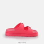 Hot Pink Buffalo Eve Sol Platform Slide vegan |Slides F06ZHH132 - Image 5