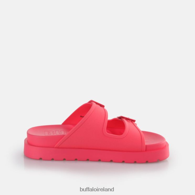 Hot Pink Buffalo Eve Sol Platform Slide vegan |Slides F06ZHH132 - Image 5
