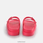 Hot Pink Buffalo Eve Sol Platform Slide vegan |Slides F06ZHH132 - Image 6