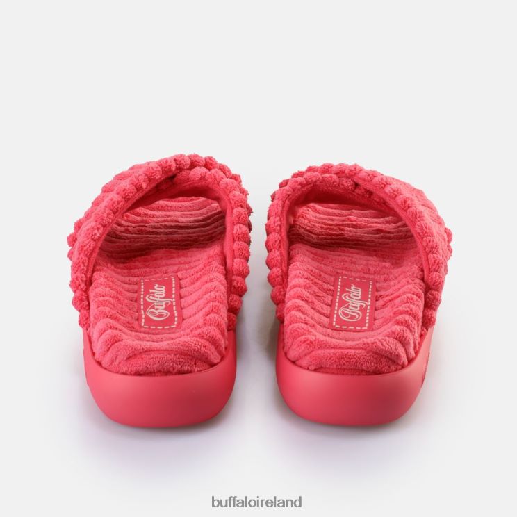 Hot Pink Buffalo Rey Cross Platform Slide vegan |Slides F06ZHH162 - Image 3