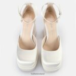 Ivory Buffalo Bonny Dorsay Heeled Sandals |Sandals F06ZHH197 - Image 3