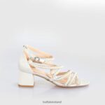 Ivory Buffalo Lucy Shine Heeled Sandals |Sandals F06ZHH280