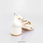 Ivory Buffalo Lucy Shine Heeled Sandals |Sandals F06ZHH280 - Image 6