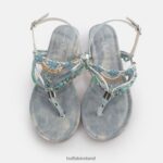 Jeans/Aqua Blue Buffalo Capri Vacay Sandals vegan |Sandals F06ZHH179 - Image 2