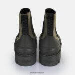 Khaki/Black Buffalo Raven Chelsea Ankle-Boot vegan |Boots F06ZHH488 - Image 3