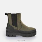 Khaki/Black Buffalo Raven Chelsea Ankle-Boot vegan |Boots F06ZHH488 - Image 6