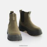 Khaki Buffalo Aspha Chelsea Warm Boot vegan |Boots F06ZHH611 - Image 4