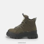 Khaki Buffalo Aspha NC vegan Mid ankle boots |Boots F06ZHH453