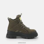 Khaki Buffalo Aspha NC vegan Mid ankle boots |Boots F06ZHH453 - Image 6