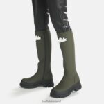 Khaki Buffalo Aspha Rain Hi Boot Flat vegan |Boots F06ZHH232 - Image 2