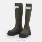 Khaki Buffalo Aspha Rain Hi Boot Flat vegan |Boots F06ZHH232 - Image 4