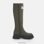 Khaki Buffalo Aspha Rain Hi Boot Flat vegan |Boots F06ZHH232 - Image 7