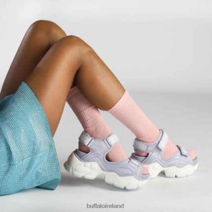 Lavender Buffalo Binary 0 Platform Sandals vegan |Sandals F06ZHH147