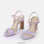 Lavender Buffalo Jean Neat Heeled Sandals vegan |Sandals F06ZHH42 - Image 3