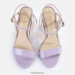 Lavender Buffalo Jean Neat Heeled Sandals vegan |Sandals F06ZHH42 - Image 5