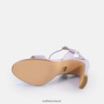 Lavender Buffalo Jean Neat Heeled Sandals vegan |Sandals F06ZHH42 - Image 6